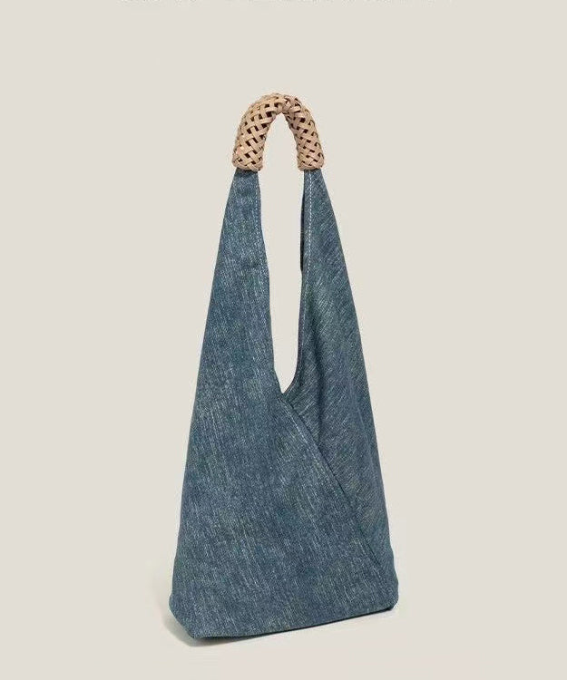 Sacs à bandoulière en denim bleu vintage au design asymétrique - Amawinc