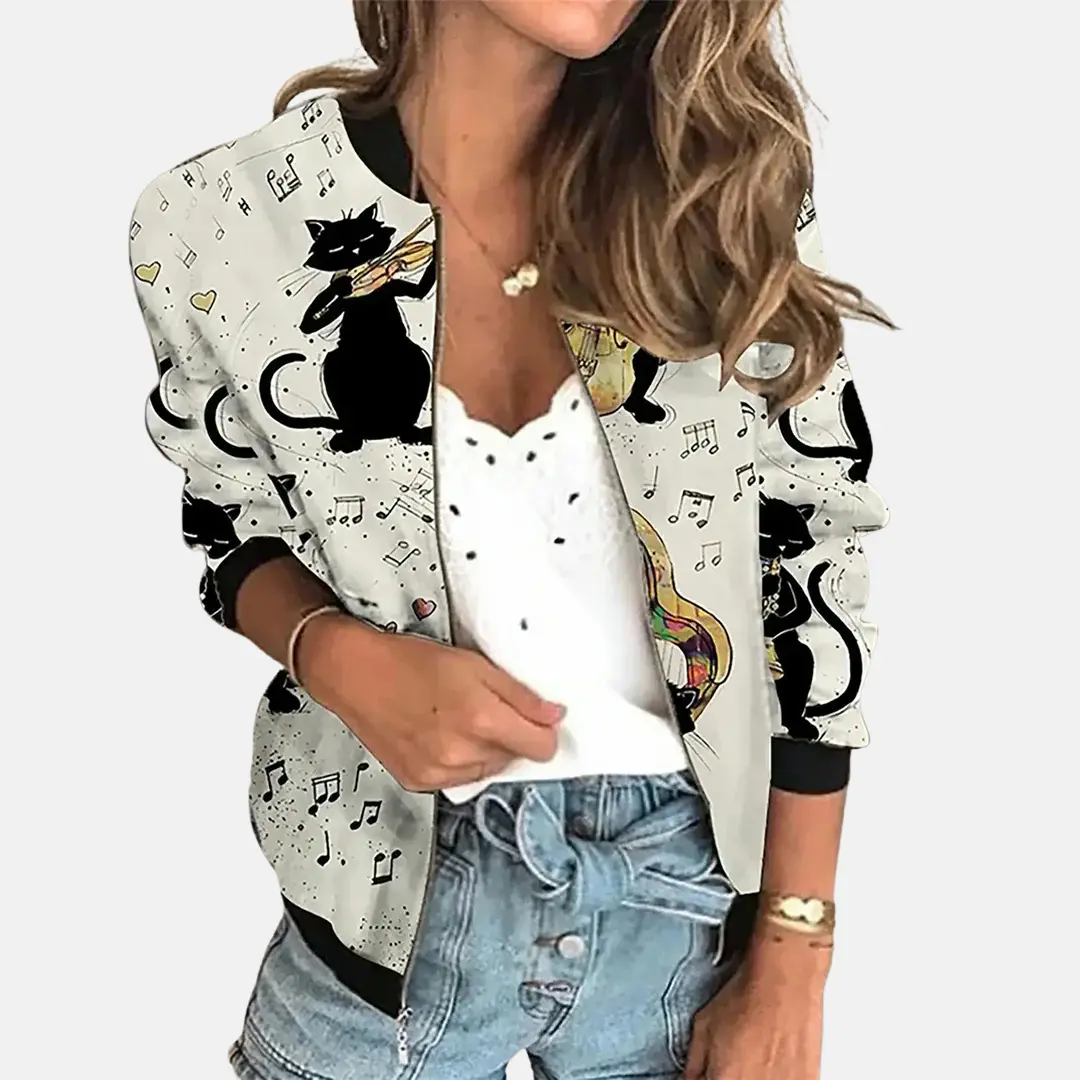Blouson Bomber Vintage Amawinc Pour Femme Classique Et Polyvalent Pour Tenue Quotidienne Chic