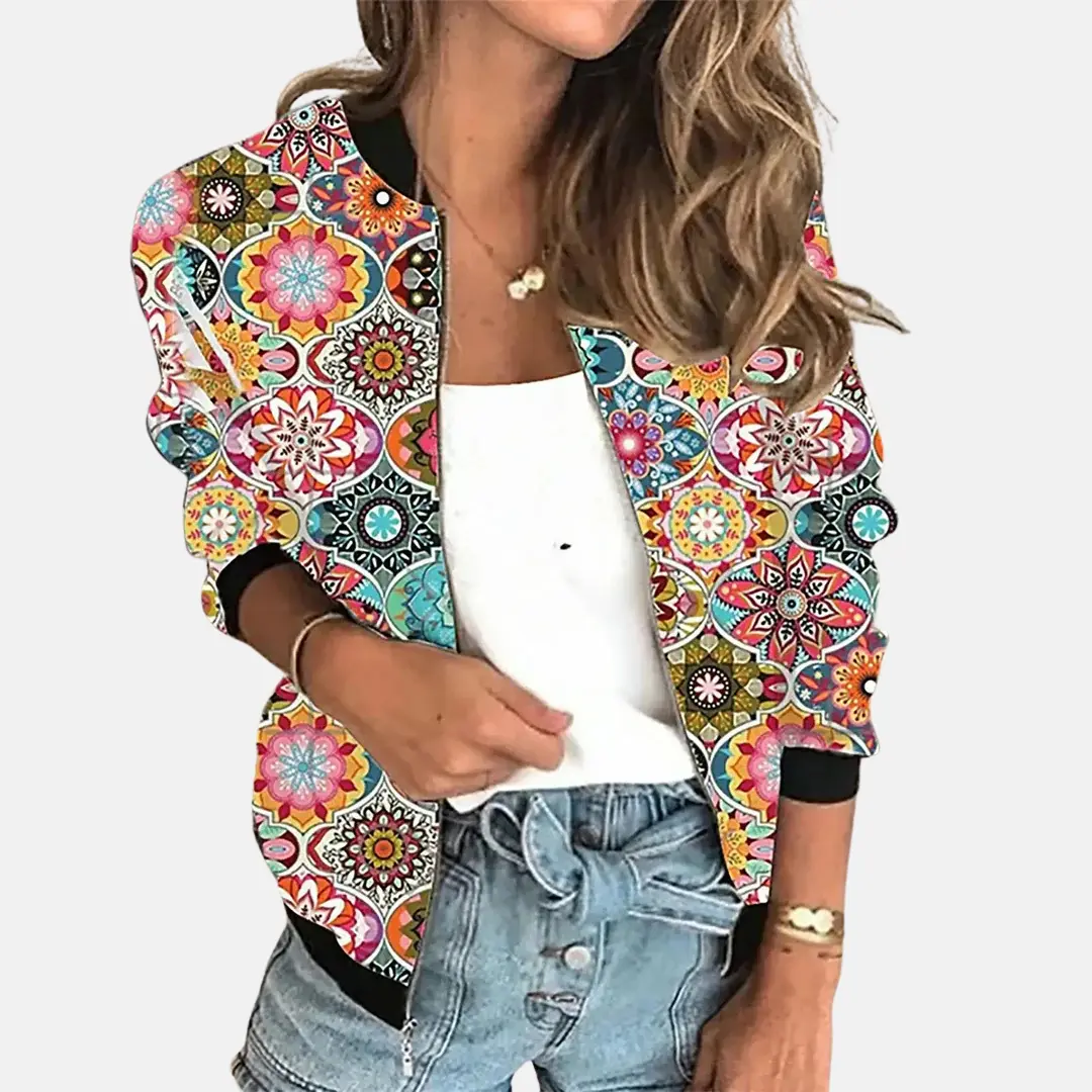 Blouson Bomber Vintage Amawinc Pour Femme Classique Et Polyvalent Pour Tenue Quotidienne Chic