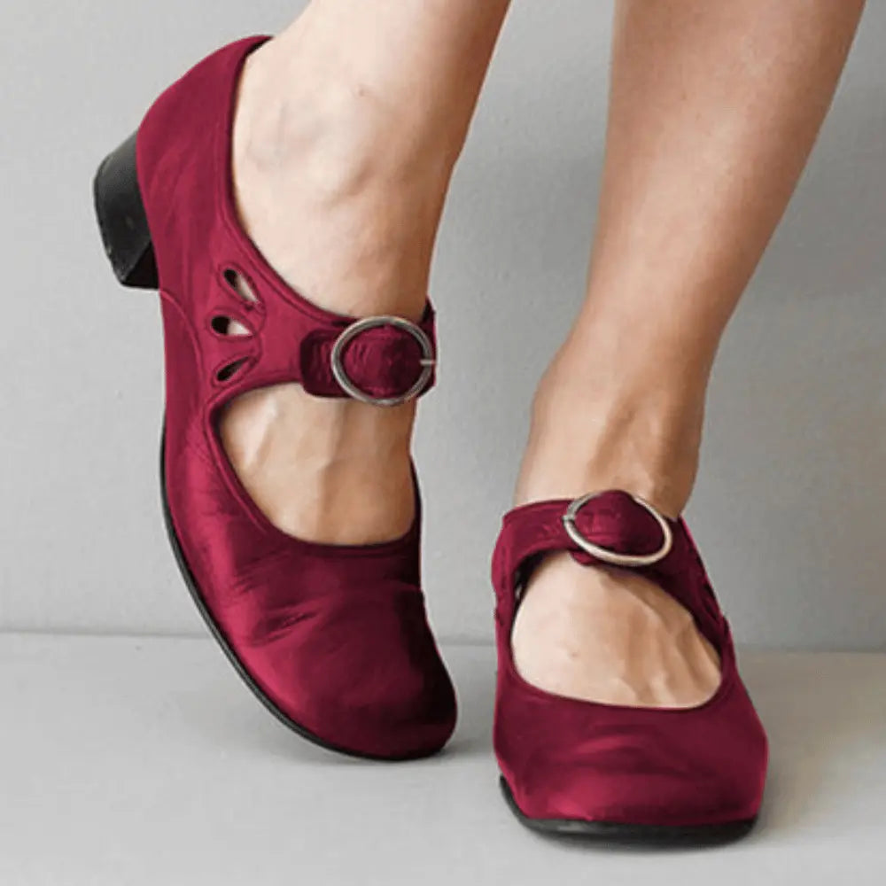 Chaussures Mary Jane Vintage pour Femme Confortables et Élégantes en Faux Cuir Doux pour Bureau et Sortie