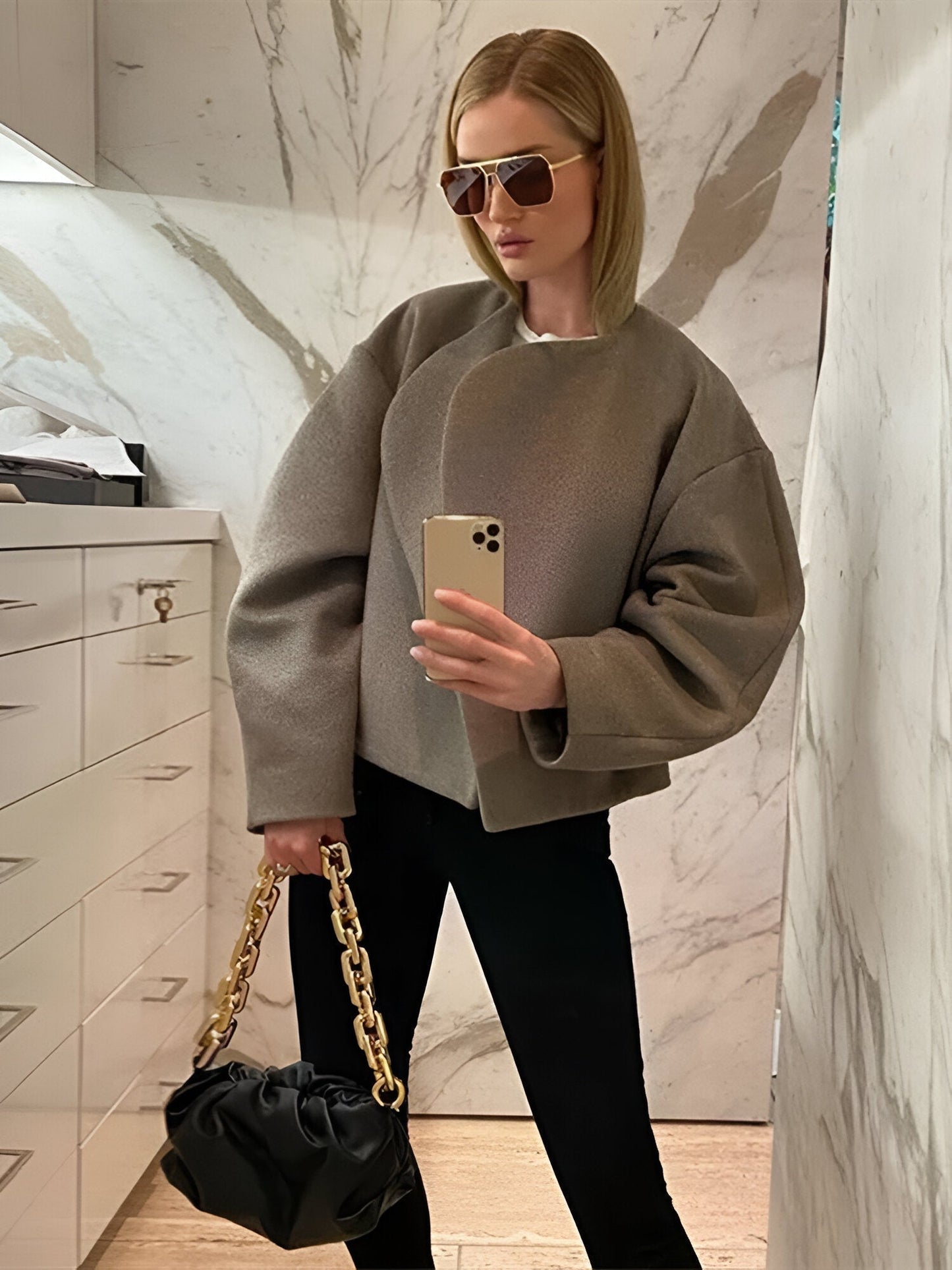 Damen Wollmantel: warm & lässig von Dellis