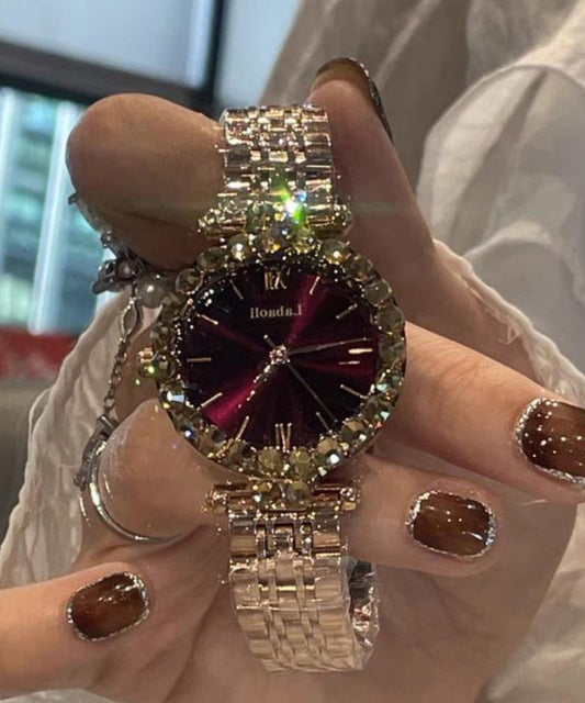 Montre Vogue Mulberry en acier inoxydable et verre trempé - Amawinc