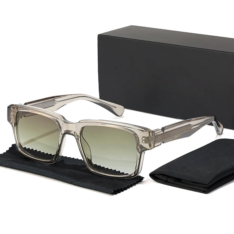 Lunettes de Soleil Vortex Urban Edge Caterside Silhouette Carrée Verres Dégradés UV400 Monture Claire et Bras Noirs
