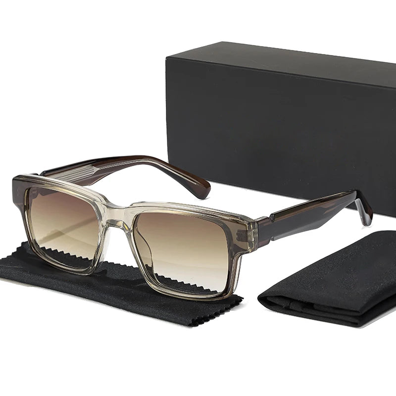 Lunettes de Soleil Vortex Urban Edge Caterside Silhouette Carrée Verres Dégradés UV400 Monture Claire et Bras Noirs