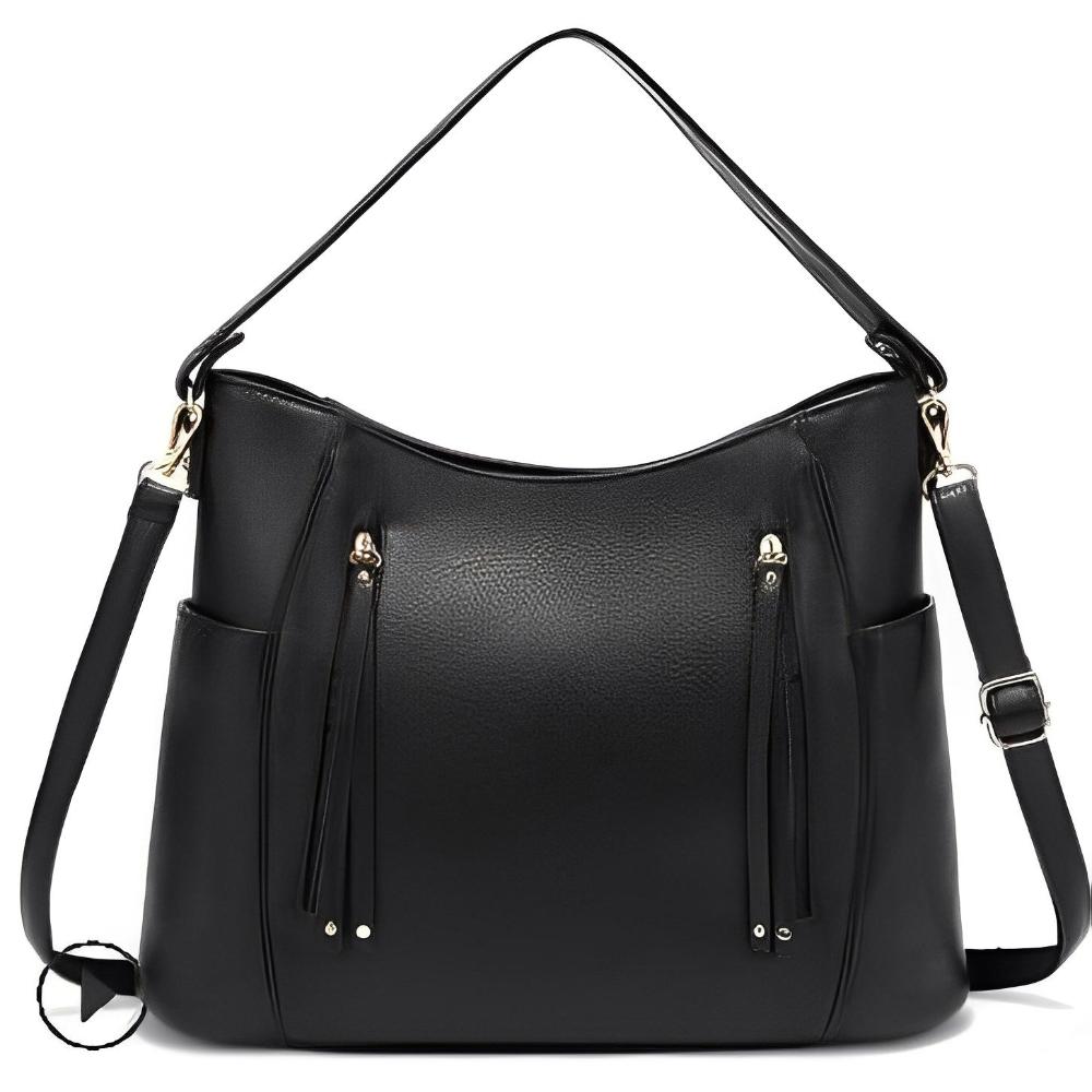 Amawinc Colleen Sac Hobo Cuir Végan Toutes Saisons Chic Avec Bretelles Réglables Et Poignées Doubles