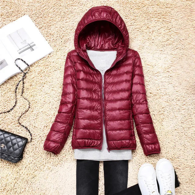 Lily Veste Puffer Matelassée À Capuche Pour Femme Léger Chic Et Chaud Hivernale Confortable