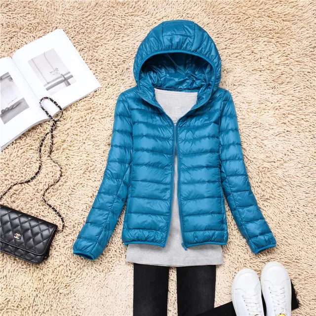 Lily Veste Puffer Matelassée À Capuche Pour Femme Léger Chic Et Chaud Hivernale Confortable