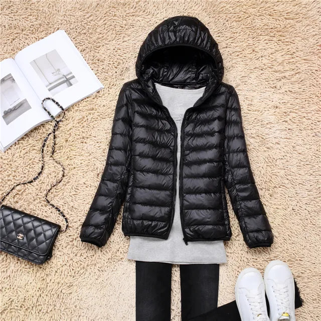 Lily Veste Puffer Matelassée À Capuche Pour Femme Léger Chic Et Chaud Hivernale Confortable