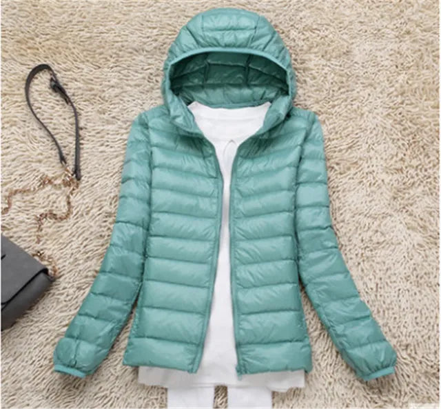 Lily Veste Puffer Matelassée À Capuche Pour Femme Léger Chic Et Chaud Hivernale Confortable