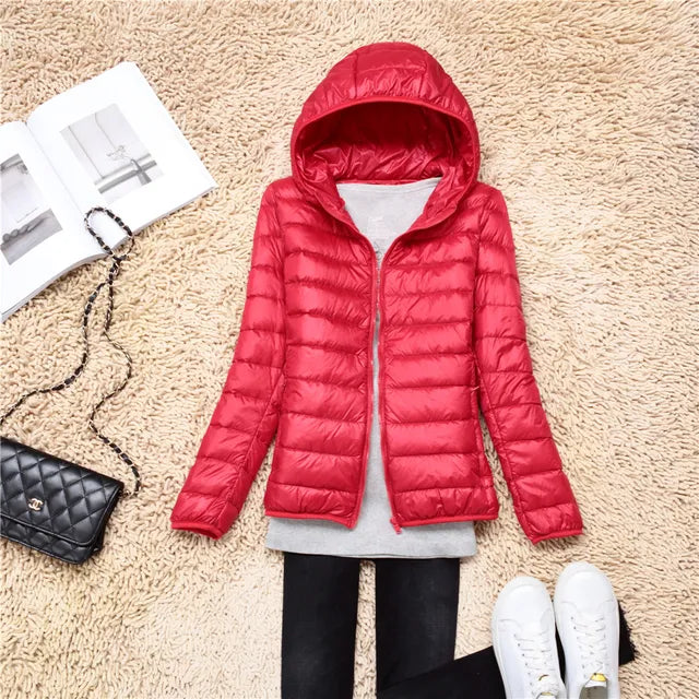 Lily Veste Puffer Matelassée À Capuche Pour Femme Léger Chic Et Chaud Hivernale Confortable