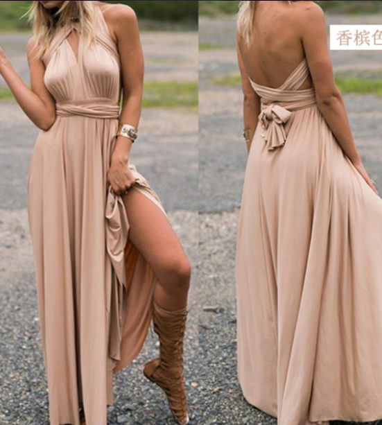 Vielseitiges Wickelkleid mit verschiedenen Trageoptionen