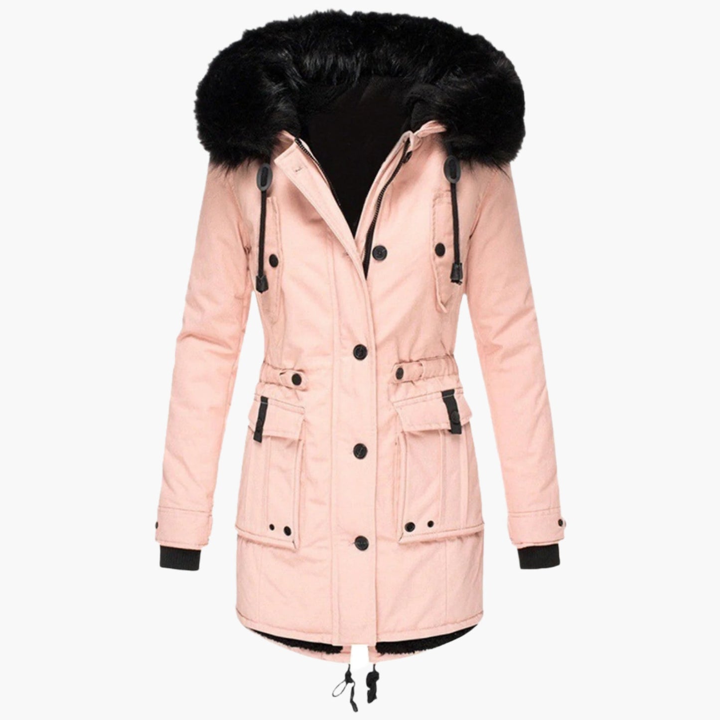 Charlotte Manteau D Hiver Chaud Avec Capuche Pour Femmes Élégant Confortable Idéal Pour Quotidien Et Sorties