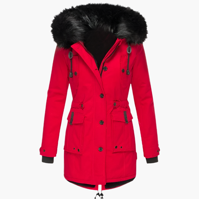 Charlotte Manteau D Hiver Chaud Avec Capuche Pour Femmes Élégant Confortable Idéal Pour Quotidien Et Sorties