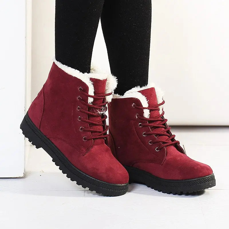 Bottes D'Hiver Pour Femmes Chaudes Et Confortables Amawinc Style Chic Pour Tous Les Jours