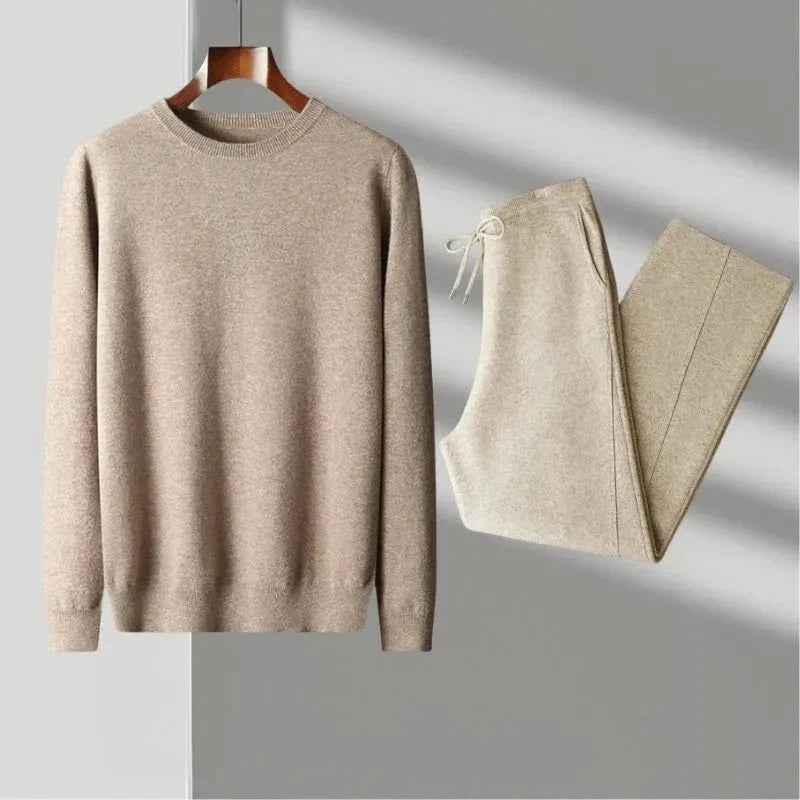 Ensemble Mérinos Westmere Pull Tricot Et Pantalon Jogger En Laine Mérinos Confortable Léger Pour Maison Et Voyage