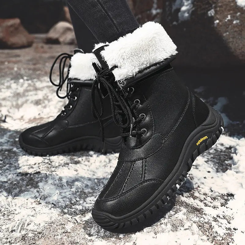 Bottes Imperméables Pour Femmes Doublure Polaire Confortables Et Élégantes Pour Hiver