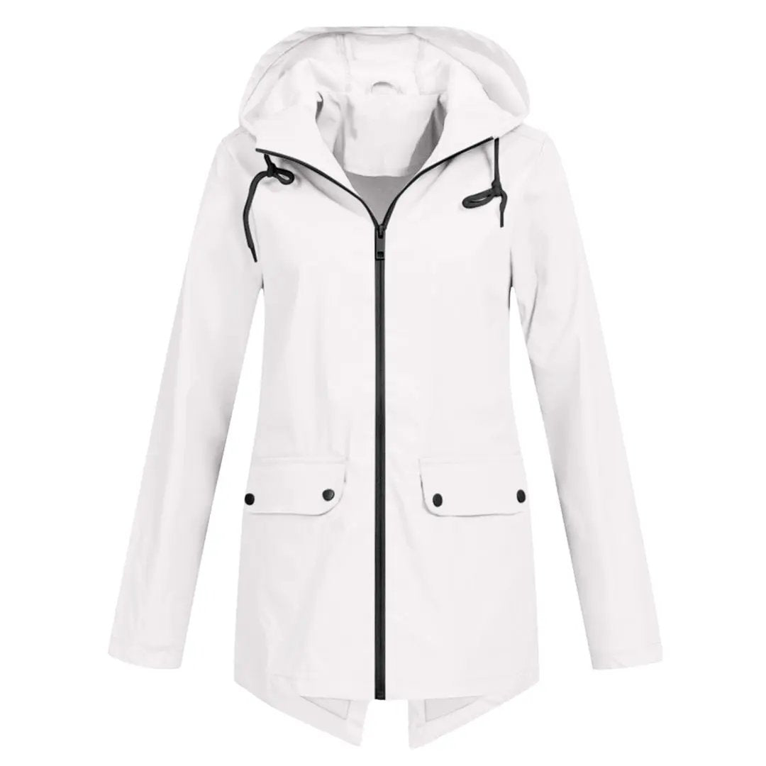 Imperméable Long Pour Femme Étanche Élégant Confortable Et Fonctionnel Pour Tous Les Jours Pluvieux