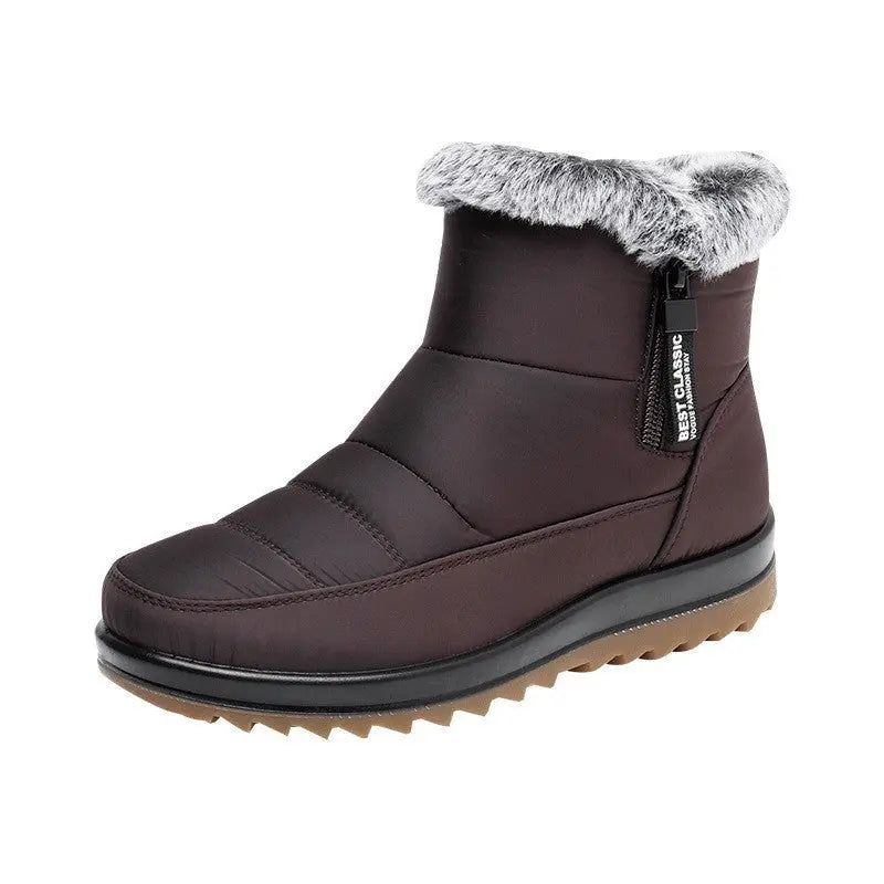 Bottes Imperméables Pour Femmes Hiver Mi Mollet Élégantes Et Confortables Pour Temps Froid