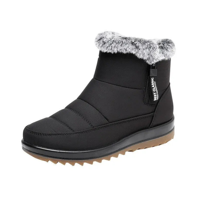 Bottes Imperméables Pour Femmes Hiver Mi Mollet Élégantes Et Confortables Pour Temps Froid