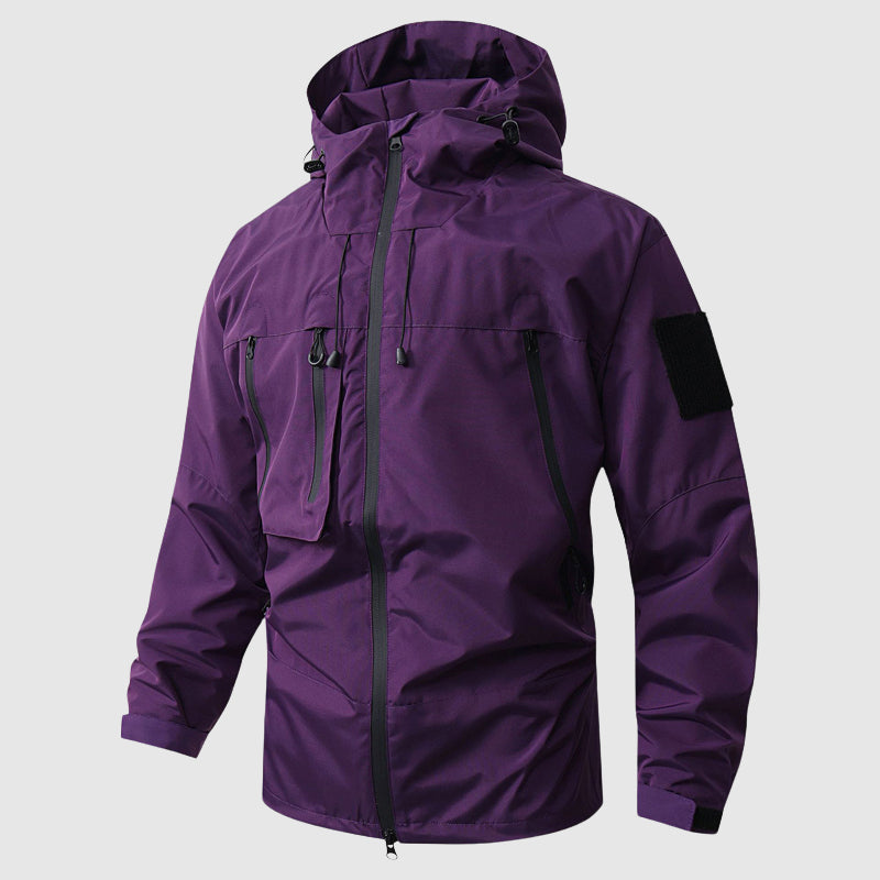 Veste Homme Imperméable Pour Randonnée Avec Capuche Amovible Tissu Séchage Rapide Polyvalente Pour Toutes Saisons
