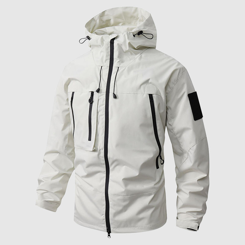 Veste Homme Imperméable Pour Randonnée Avec Capuche Amovible Tissu Séchage Rapide Polyvalente Pour Toutes Saisons