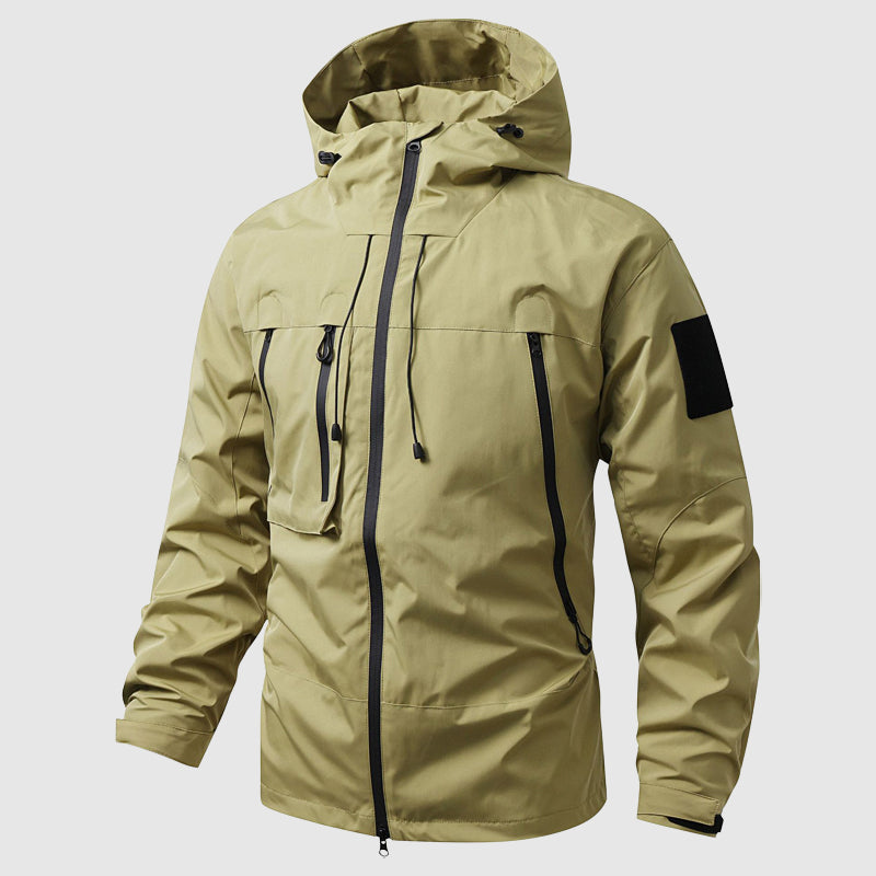 Veste Homme Imperméable Pour Randonnée Avec Capuche Amovible Tissu Séchage Rapide Polyvalente Pour Toutes Saisons