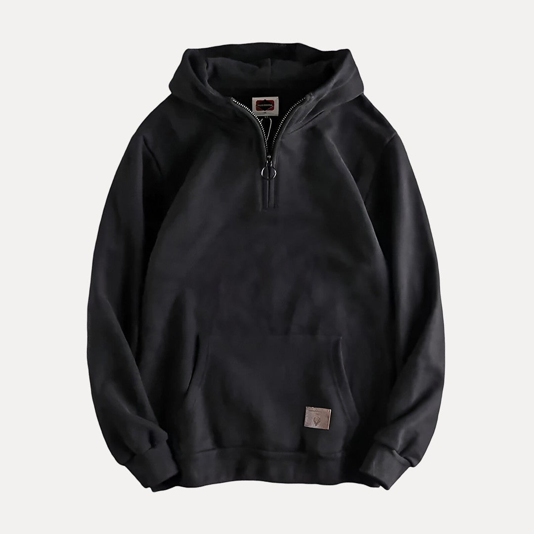 Amawinc Pull À Capuche Décontracté Pour Homme À Manches Longues Poche Kangourou Frontale Minimaliste Confort Quotidien