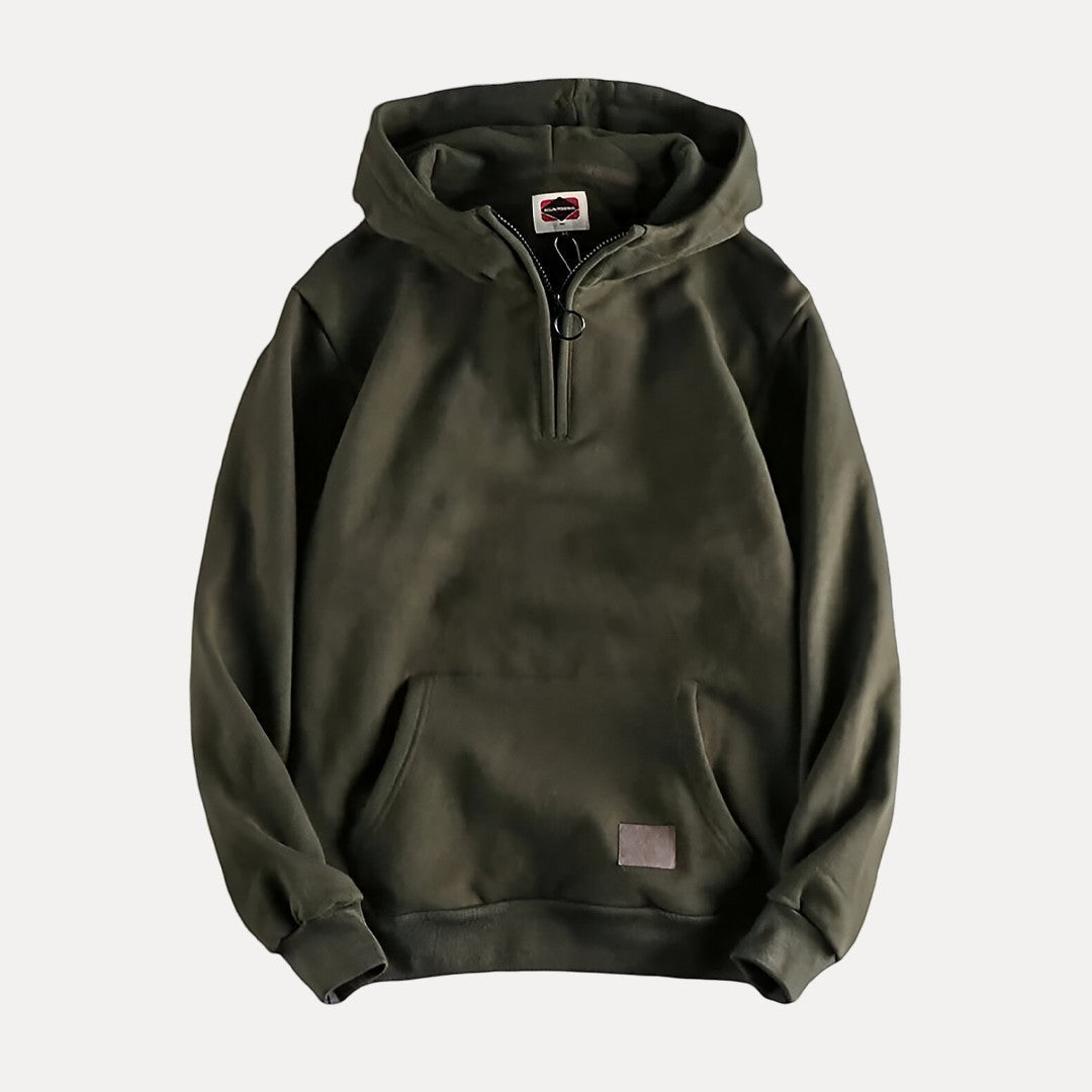 Amawinc Pull À Capuche Décontracté Pour Homme À Manches Longues Poche Kangourou Frontale Minimaliste Confort Quotidien