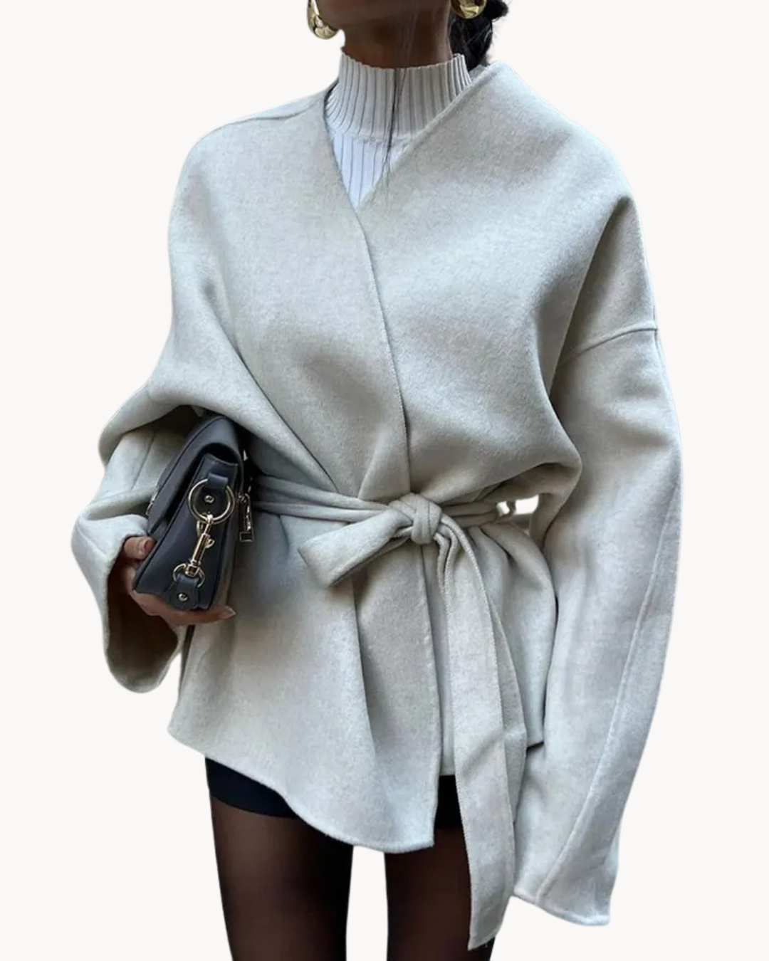 Amawinc | Tailliert und schickes Jackett mit Gürtel-Design