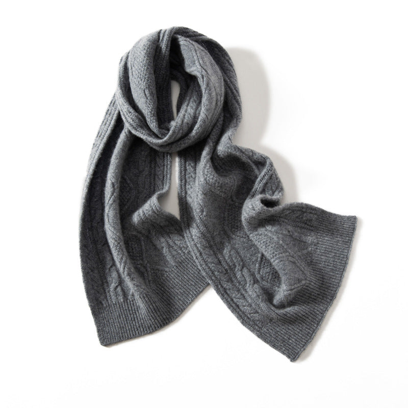 Écharpe En Cachemire Texturée Winter Grace Élégante Confortable Et Luxueuse Pour Hiver Style Intemporel
