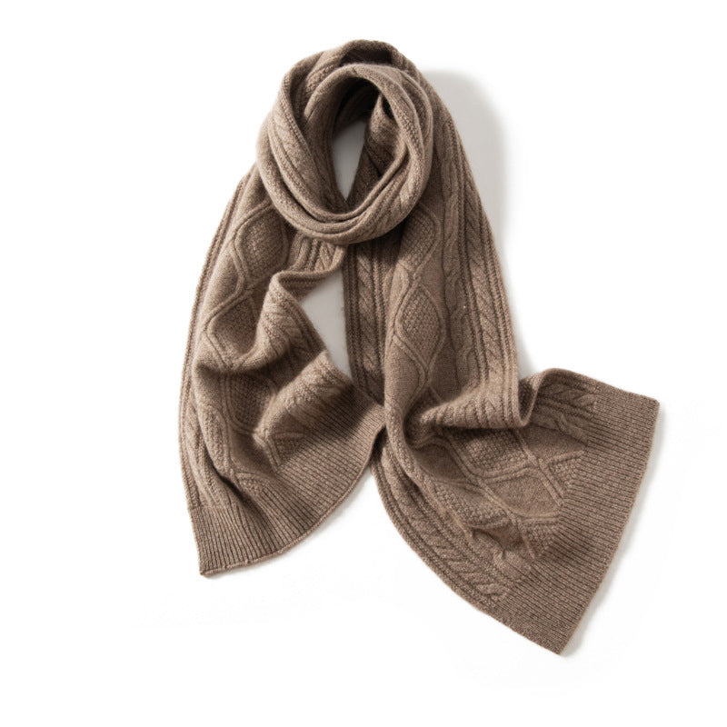 Écharpe En Cachemire Texturée Winter Grace Élégante Confortable Et Luxueuse Pour Hiver Style Intemporel