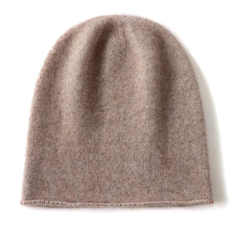 Bonnet Slouch Beanie Femme En Mélange Cachemire Minimaliste Pour Style Hivernal Doux Et Polyvalent