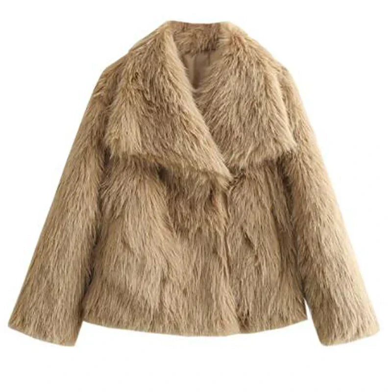 Veste Femme Décontractée En Fausse Fourrure Anna Élégance Confort Et Style Pour Tous Les Jours