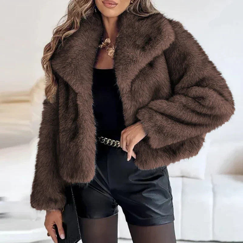 Veste Femme Décontractée En Fausse Fourrure Anna Élégance Confort Et Style Pour Tous Les Jours