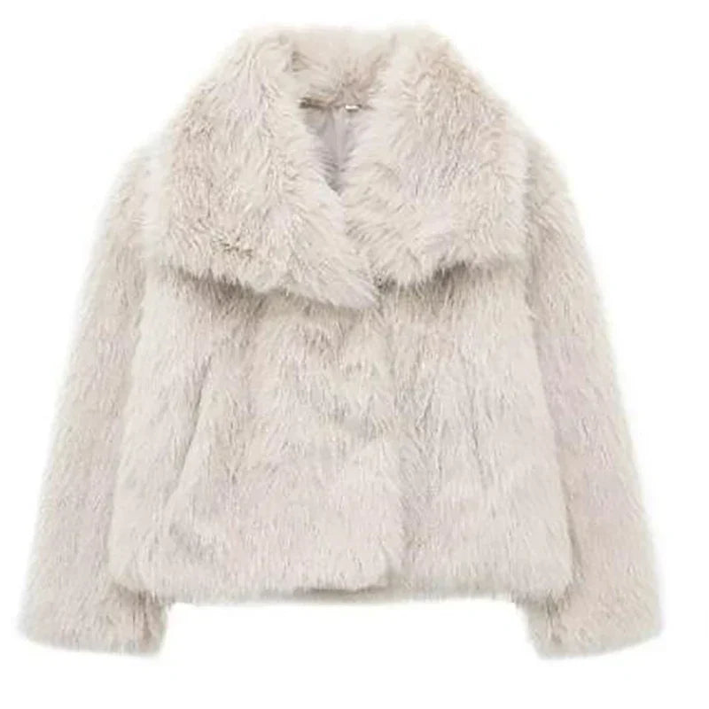 Veste Femme Décontractée En Fausse Fourrure Anna Élégance Confort Et Style Pour Tous Les Jours