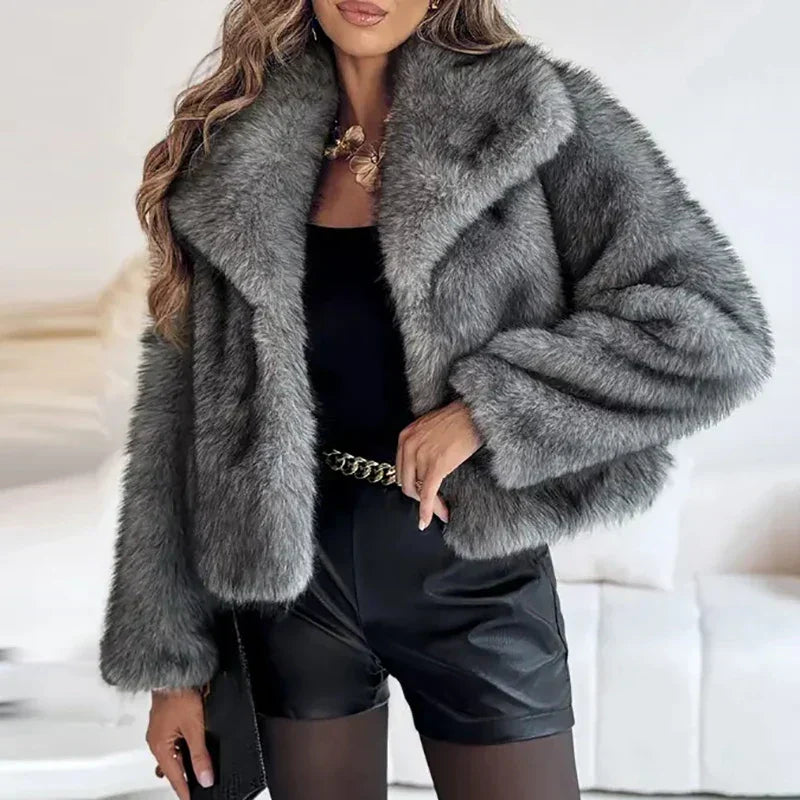 Veste Femme Décontractée En Fausse Fourrure Anna Élégance Confort Et Style Pour Tous Les Jours