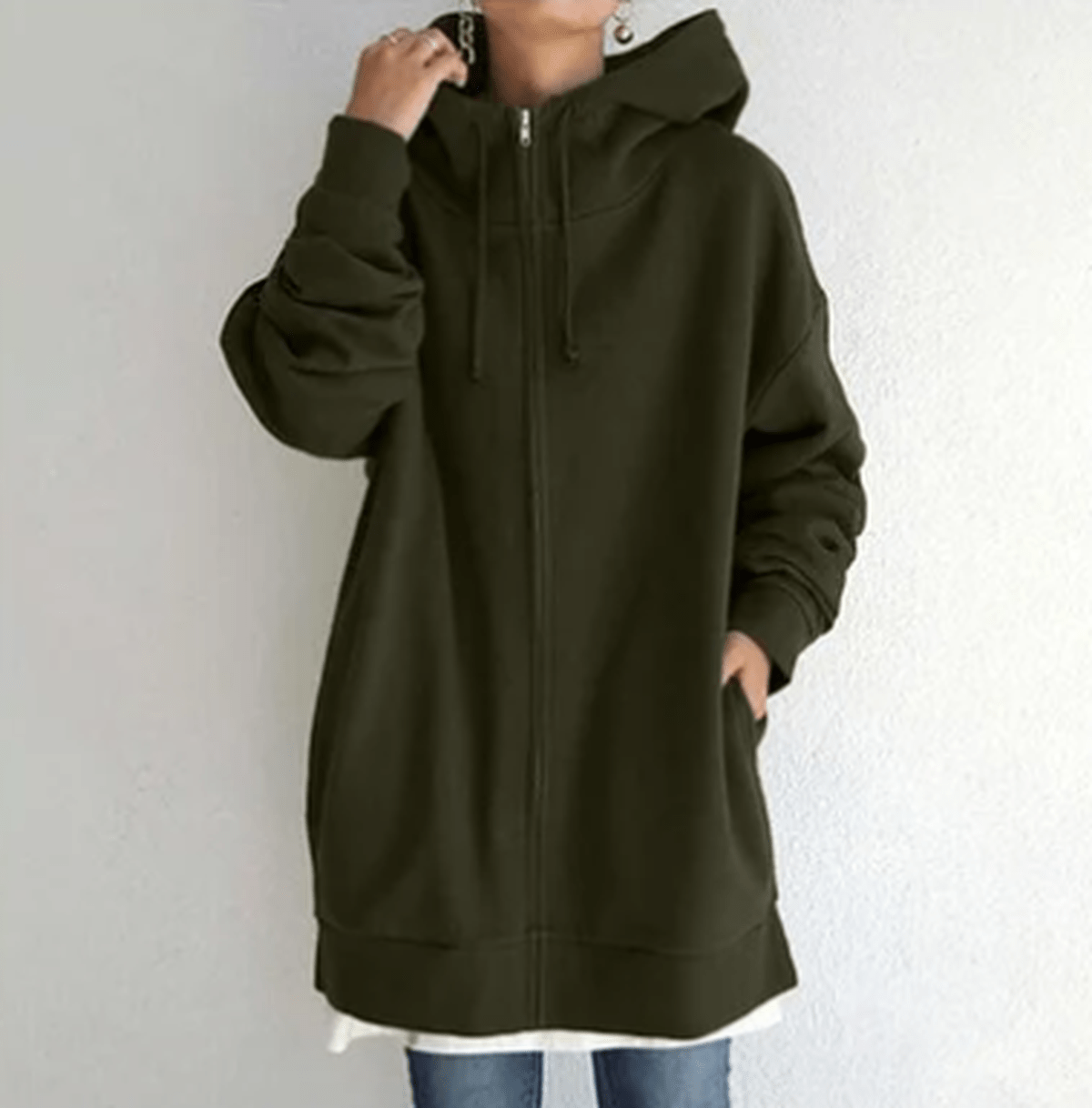 Karla Sweat À Capuche Zippé Pour Femme Confort Décontracté Minimaliste Idéal Pour L Hiver Et Le Quotidien