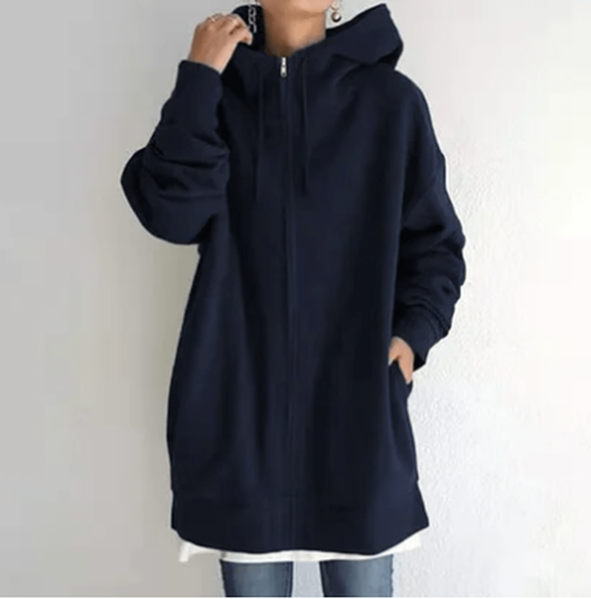 Karla Sweat À Capuche Zippé Pour Femme Confort Décontracté Minimaliste Idéal Pour L Hiver Et Le Quotidien