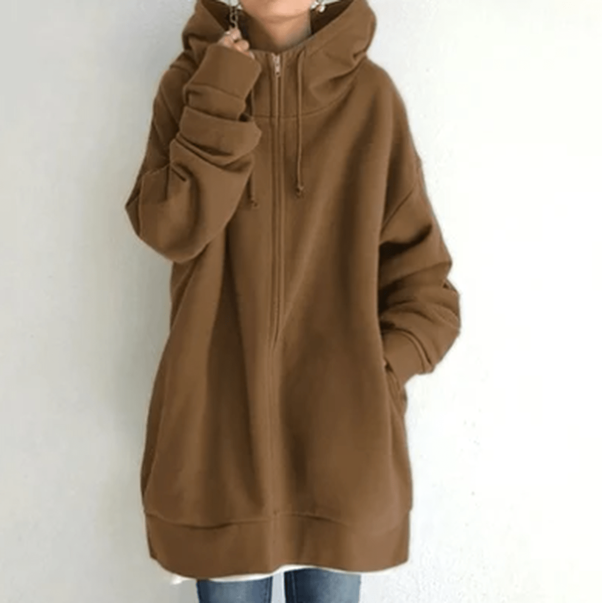 Karla Sweat À Capuche Zippé Pour Femme Confort Décontracté Minimaliste Idéal Pour L Hiver Et Le Quotidien