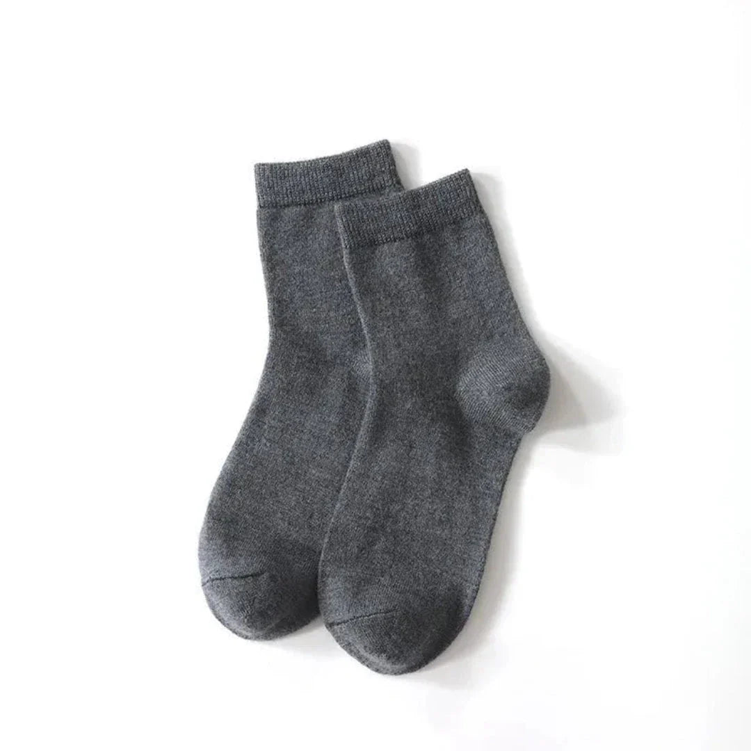 Chaussettes Mi Mollet En Laine Naturelle Pour Femmes Confortables Et Respirantes Toute La Journée