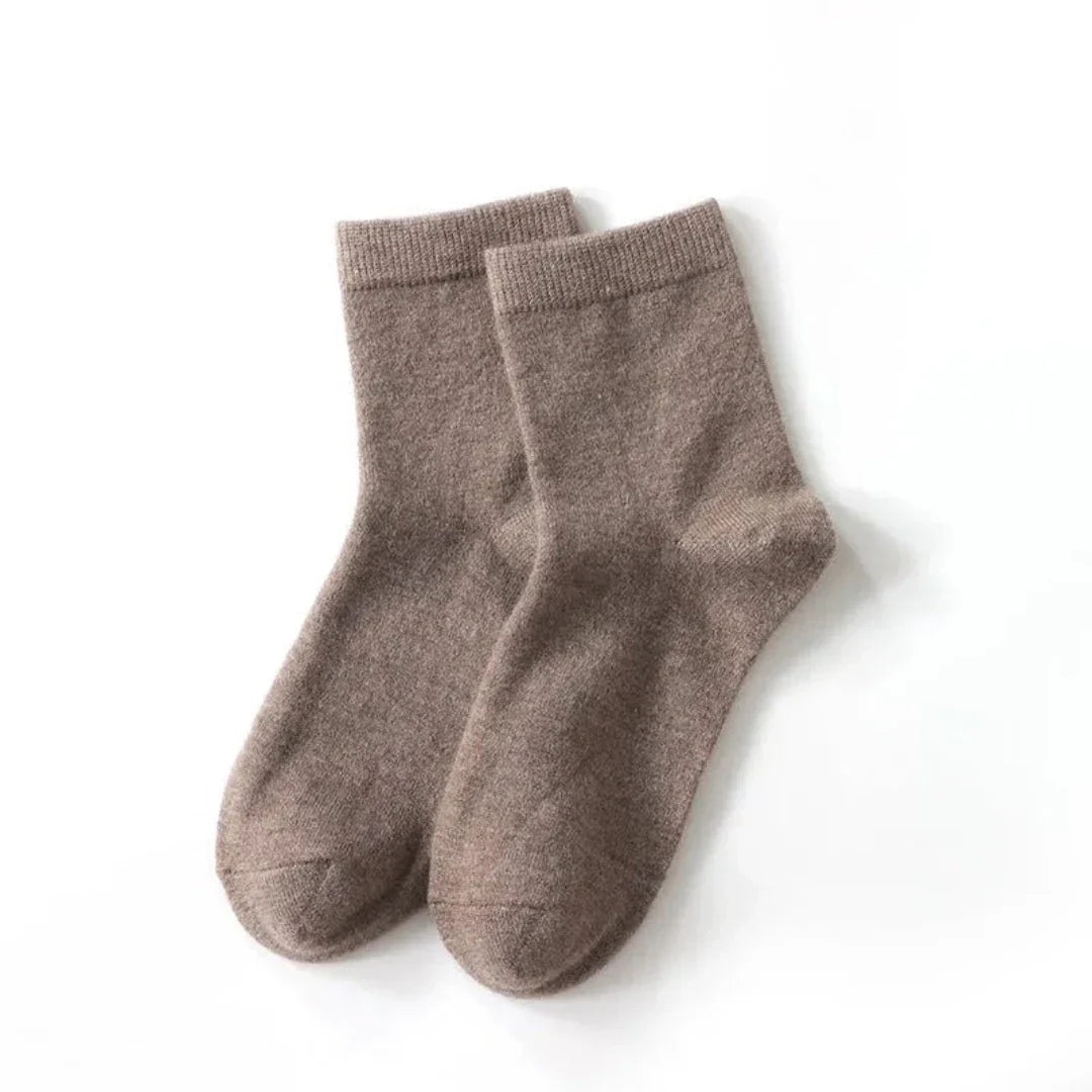 Chaussettes Mi Mollet En Laine Naturelle Pour Femmes Confortables Et Respirantes Toute La Journée