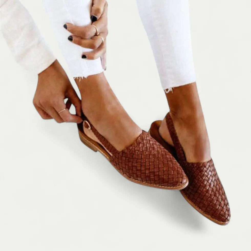 Ballerines À Bride Tissées Pour Femmes Confort Tout Au Long De La Journée Chic Et Élégantes