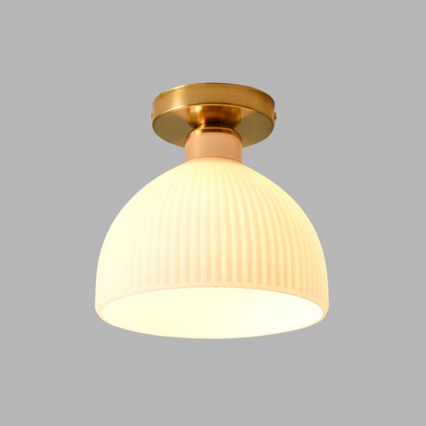 Milchweiße Glas-Deckenleuchte im modernen Design