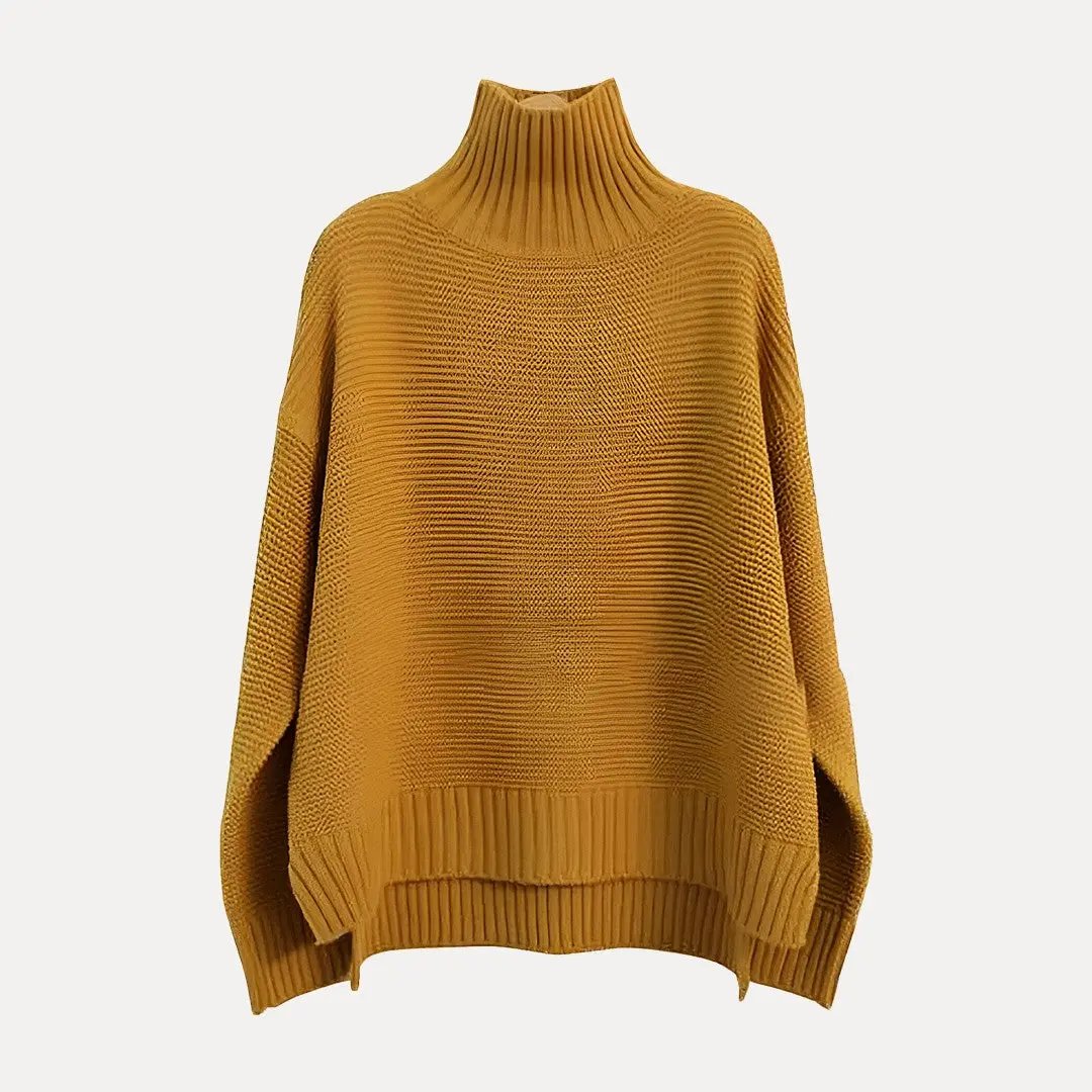 Pull Col Roulé En Laine Yasmin Pour Confort Chaud Et Décontracté En Automne Hiver