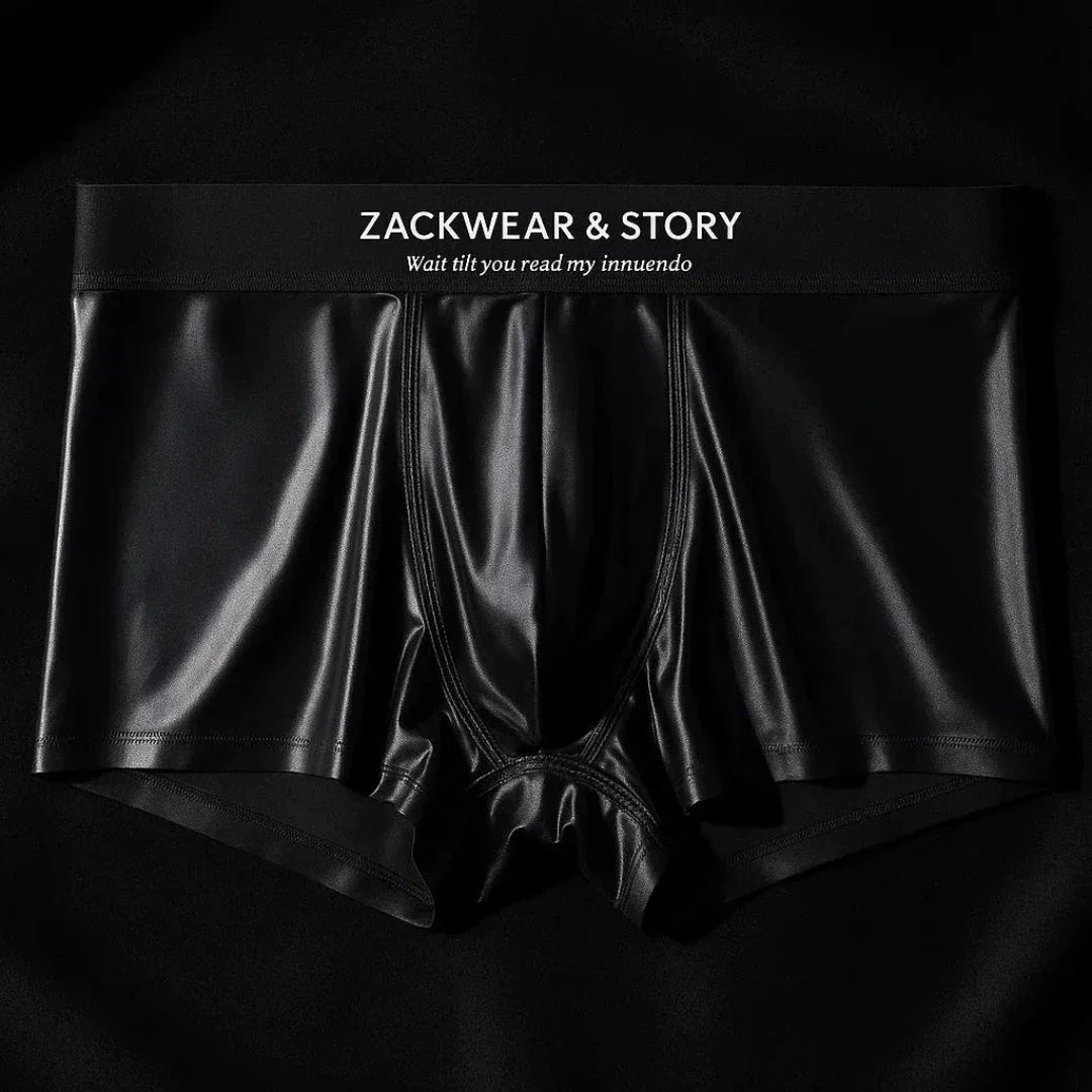 Zack Ice Silk Boxer Briefs Stretch Ultra Doux Confort Toute La Journée Soutien Contour Poche