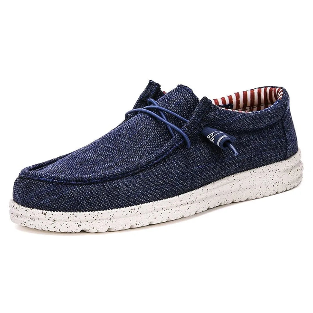 Mocassins Décontractés Zeke Ease Ultra Léger Denim Empeigne Respirante Semelle Intérieure Confortable Semelle Amortissante