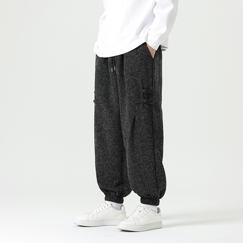 Joggers Zenith Han Minimalistes Avec Nœud Latéral Et Design Oriental Subtil Pour Un Style Confortable