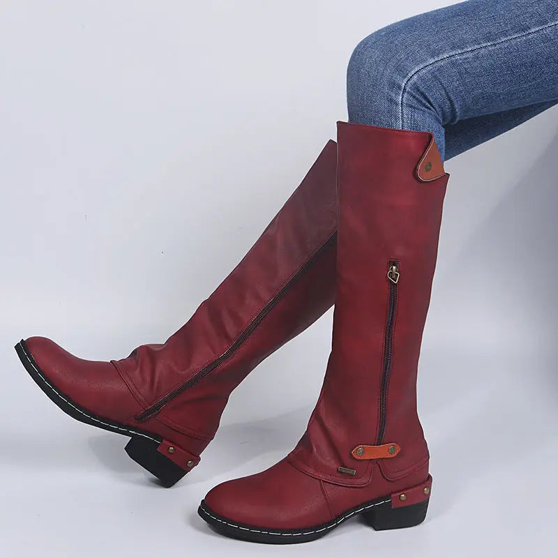 Bottines Femme Zipées à Fermeture Éclair Élégantes et Confortables pour Travail et Sorties