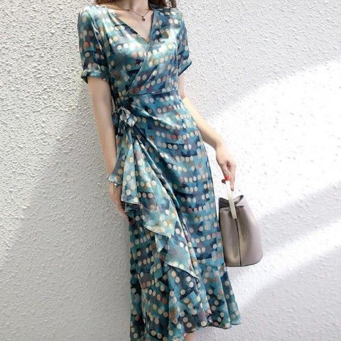 Fudus | Stilvolles Blumenkleid im französischen Design
