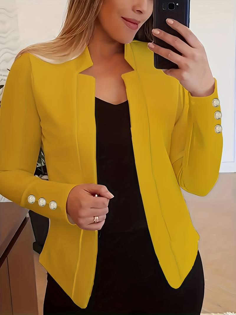 Avelena: entspannter Langarm-Knopfblazer